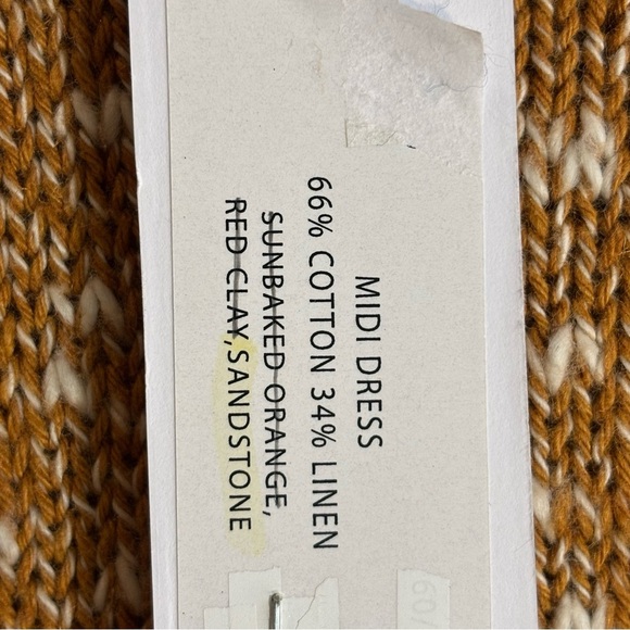 525 America Sz M (estimated) Sleeveless Knit Crew Neck Shift Midi Dress NEW. - Picture 4 of 10